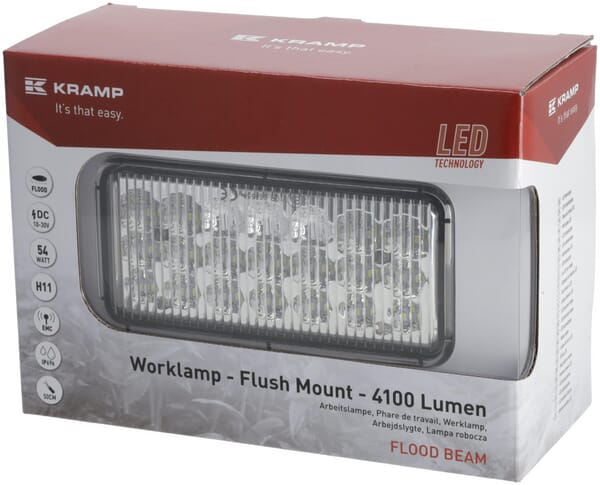 Arbeitsscheinwerfer, 10-30V, LED, 4100lm, Rechteckig
