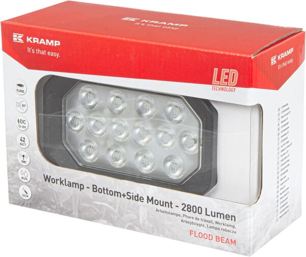 Arbeitsscheinwerfer, 10-30V, LED, 2800lm, Rechteckig