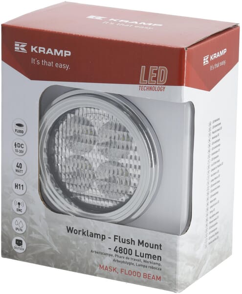 Arbeitsscheinwerfer, 10-30V, LED, 4800lm, Rund