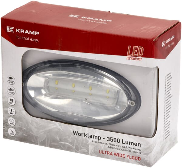 Arbeitsscheinwerfer, 10-30V, LED, 3500lm, Oval