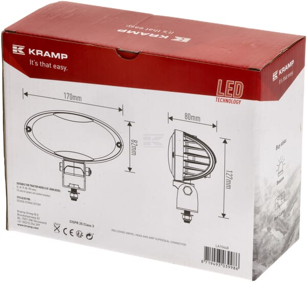 Arbeitsscheinwerfer, 10-30V, LED, 3500lm, Oval
