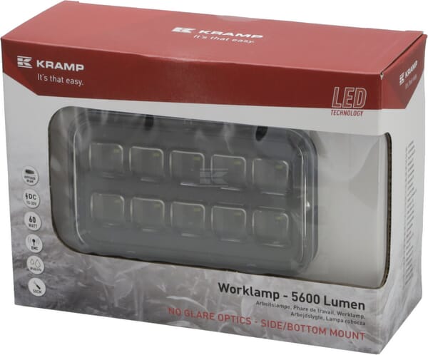 Arbeitsscheinwerfer, 9-36V, LED, 5600lm, Rechteckig
