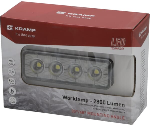 Arbeitsscheinwerfer, 9-36V, LED, 2800lm, Rechteckig