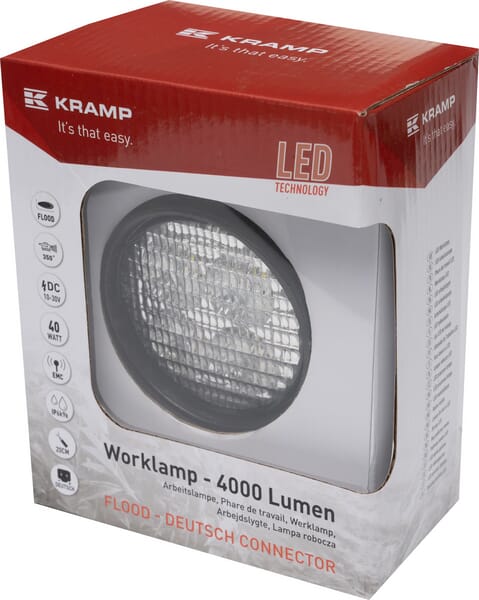 Arbeitsscheinwerfer, 10-30V, LED, 4000lm, Rund