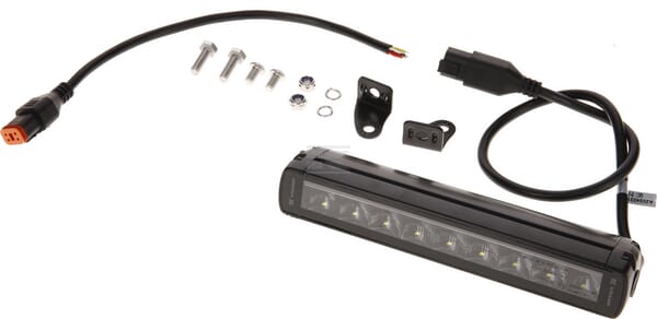 Arbeitslichtbalken LED, 45W, 3780lm, rechteckig, 12/24V, weiß/orange, 246x40x54mm Deutsch Stecker, Combo, gerade, 9LED's, E-BOOST