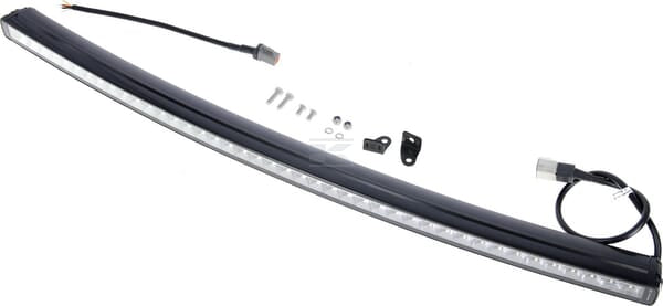 Arbeitslichtbalken LED, 210W, 17640lm, rechteckig, 12/24V, weiß/orange, 1007.1x40x54.4mm Deutsch Stecker, Combo, gebogen, 42LED's, E-BOOST