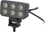 Arbeitsscheinwerfer LED, 60W, 4630lm, rechteckig, 12/24V, weiß, 115x65x47mm Deutsch Stecker, Flood, 12LED's