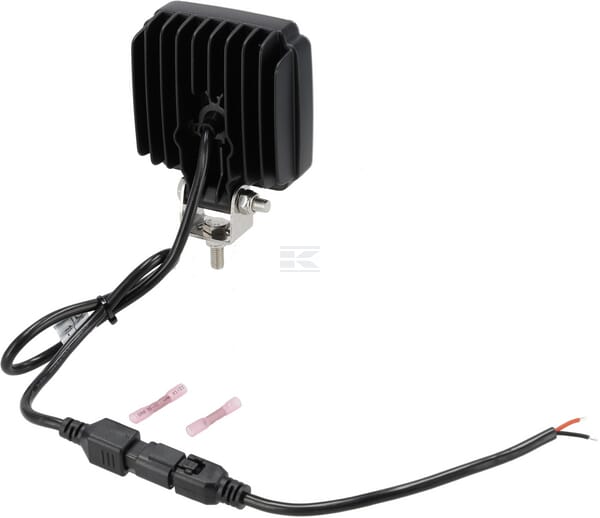 Arbeitsscheinwerfer LED, 27W, 3420lm, quadratisch, weiß, 96.5x48.5x124.5mm,Deutsch 2-pin, flood, Kramp