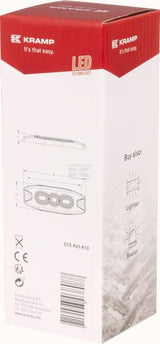 Blinkleuchte LED, rechteckig, 10/30V, blau, 82x30x9mm, 3 LED's, Kramp