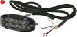 Blinkleuchte LED, rechteckig, 10/30V, rot, 82x30x9mm, 3 LED's, Kramp