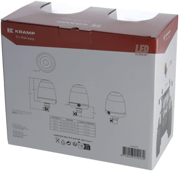 Rundumleuchte, Kramp, 12;24V, 25;30 W
