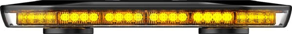 Lichtleiste LED, 50W, 12-24V, gelb, anschraubbar/magnetisch, 380mm, Kramp