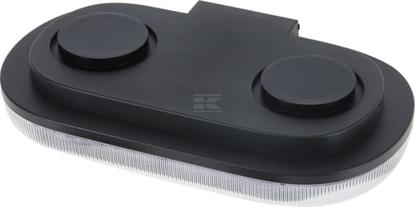 Mini-Lichtleiste LED wiederaufladbar, mit Fernbedienung, gelb, magnetisch, 326x63x184mm, 48 Hochleistungs-LEDs, Kramp
