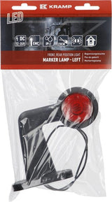 Begrenzungsleuchte weiß/rot 45° links LED 12-24V KRAMP