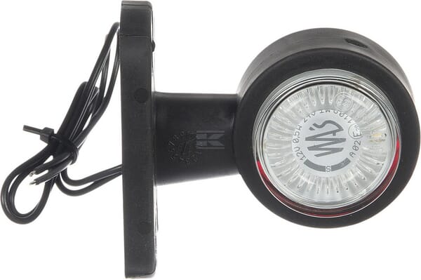 Begrenzungsleuchte weiß/rot gerade LED 12-24V KRAMP