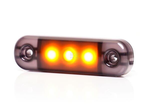 Seitenmarkierungsleuchte LED, orange, rechteckig, 12-24V, 84x24x10,4mm