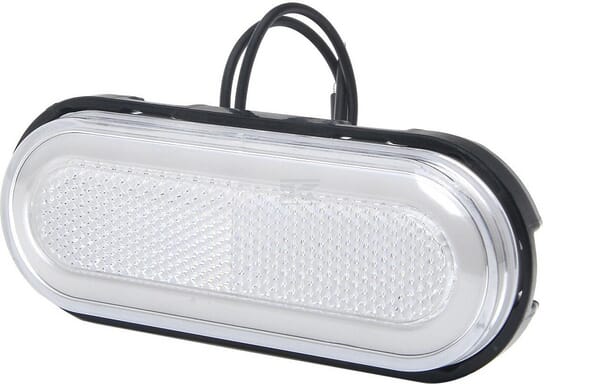 LED-Markierungsleuchte, rechteckig, 12-24 V, 124x49x20mm, Kramp