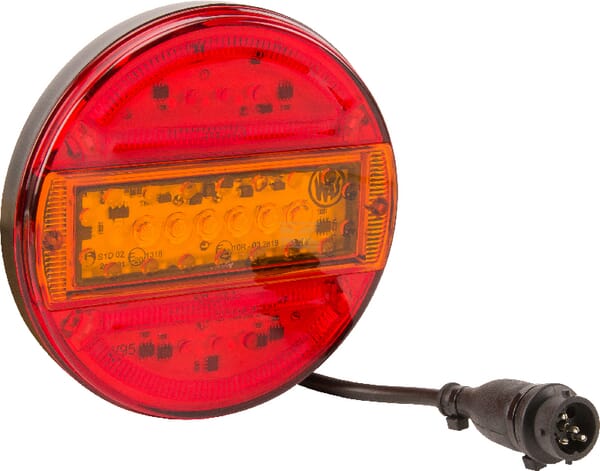 Rücklicht multifunktional rund 5 pins LED 12-24V KRAMP