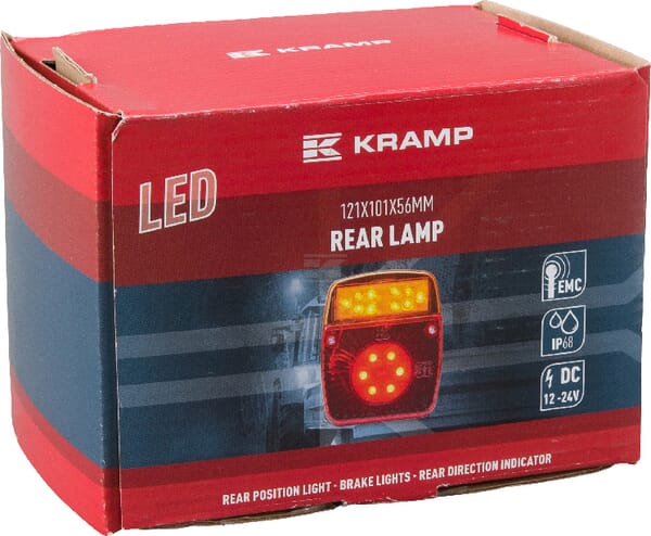 Rücklicht multifunktional quadratisch LED 12-24V KRAMP