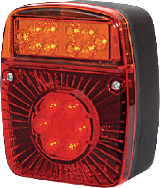 Rücklicht multifunktional quadratisch 5 pins LED 12-24V KRAMP