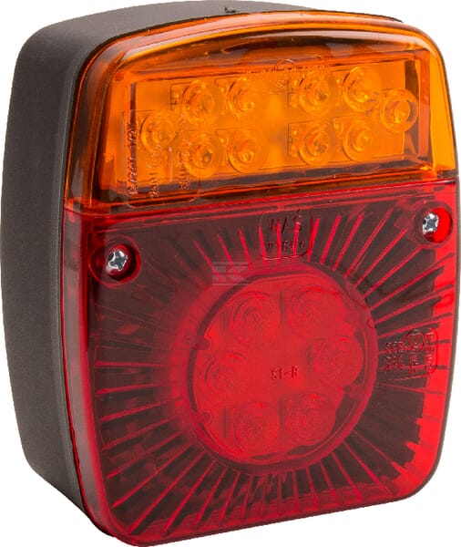 Rücklicht multifunktional quadratisch 5 pins LED 12-24V KRAMP