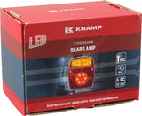 Rücklicht multifunktional quadratisch 5 pins LED 12-24V KRAMP