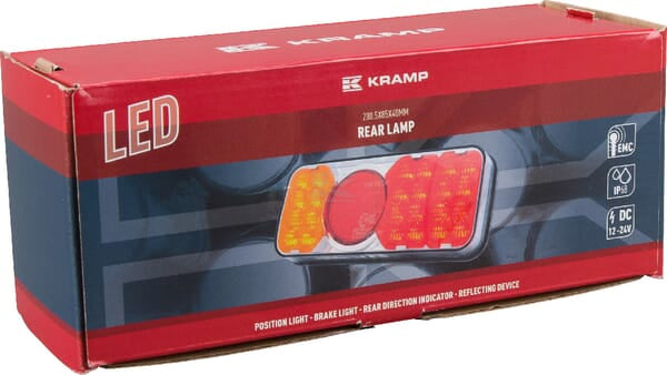 Rücklicht multifunktional Rechteck LED 12-24V KRAMP