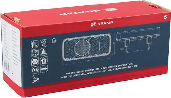 Rücklicht multifunktional Rechteck LED 12-24V KRAMP