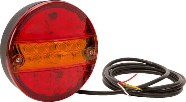 Multifunktions-Rücklicht-LED, rund, 12V (integrierter Widerstand), Ø 142 mm, Kramp