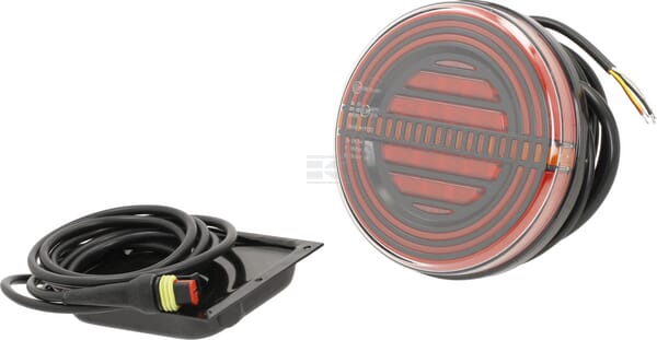 Multifunktions-Rücklicht-LED, rund, 12V (integrierter Widerstand), Ø 142 mm, Kramp