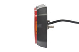 Multifunktions-Rücklicht LED, 12-24V, 209x100x30mm, 1,5m Kabel, orange/rot, Kramp