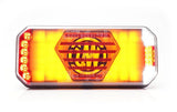 Multifunktions-Rücklicht LED, links, rot/orange/weiß, 12-24V, 236x104x40,5mm