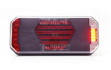 Multifunktions-Rücklicht LED, links, rot/orange/weiß, 12-24V, 236x104x40,5mm