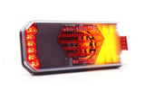 Multifunktions-Rücklicht LED, links, rot/orange/weiß, 12-24V, 236x104x40,5mm