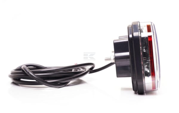 Multifunktions-Rücklicht LED, links, rot/orange/weiß, 12-24V, 236x104x40,5mm