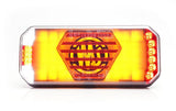 Multifunktions-Rücklicht LED, rechts, rot/orange/weiß, 12-24V, 236x104x40,5mm