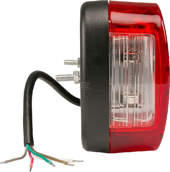 Rückleuchte, RH rechteckig, 12-24V, 100x80mm