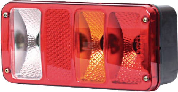 Rücklicht multifunktional Rechteck 5 pins rechts halogen 12V oder 24V gopart