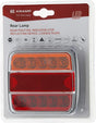 Rückleuchte LED, quadratisch, 12/24V, 100x40x100mm