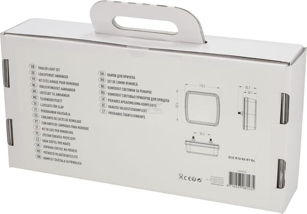 Leuchtensatz mit Kabel, 7-polig, mit 7.5 langem Kabel