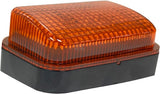 LED-Scheinwerfer, 30/55 W, rechteckig, 10–30 V, 155 x 92 x 82 mm, weiß/orange, H4-Stecker, Fernlicht/Abblendlicht/Blinker