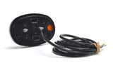 Multifunktions-Frontleuchte LED, oval, mit Verstärker, 12-24V, 136,4x91x40mm