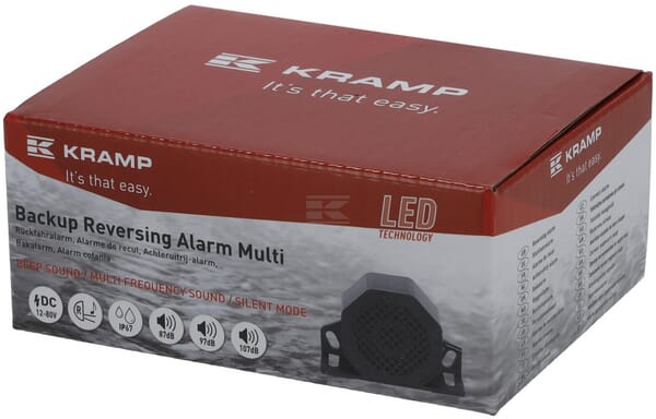 Rückfahralarm Multigeräusch 12-80V (Piepton + weißes Rauschen)