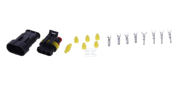 Satz Superseal 3-polige Steckverbinder Stecker + Buchse