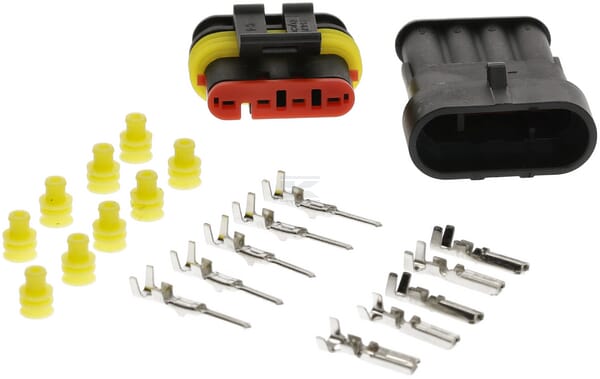 Satz Superseal 4-polige Steckverbinder Stecker + Buchse