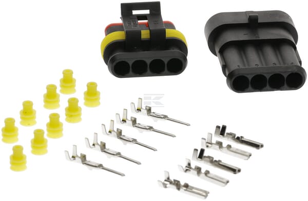 Satz Superseal 4-polige Steckverbinder Stecker + Buchse