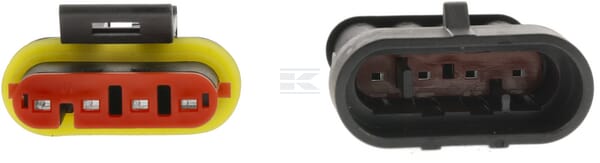 Satz Superseal 4-polige Steckverbinder Stecker + Buchse