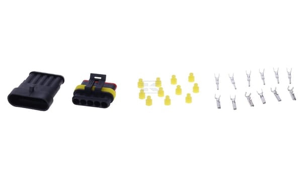 Satz Superseal 5-polige Steckverbinder Stecker + Buchse