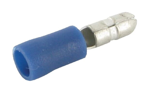 Rundsteckverbinder, blau Ø 4mm - 1.5-2.5mm² (6)