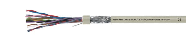 Kabel 3x0,75mm², grau, PVC, pro m, Helukabel